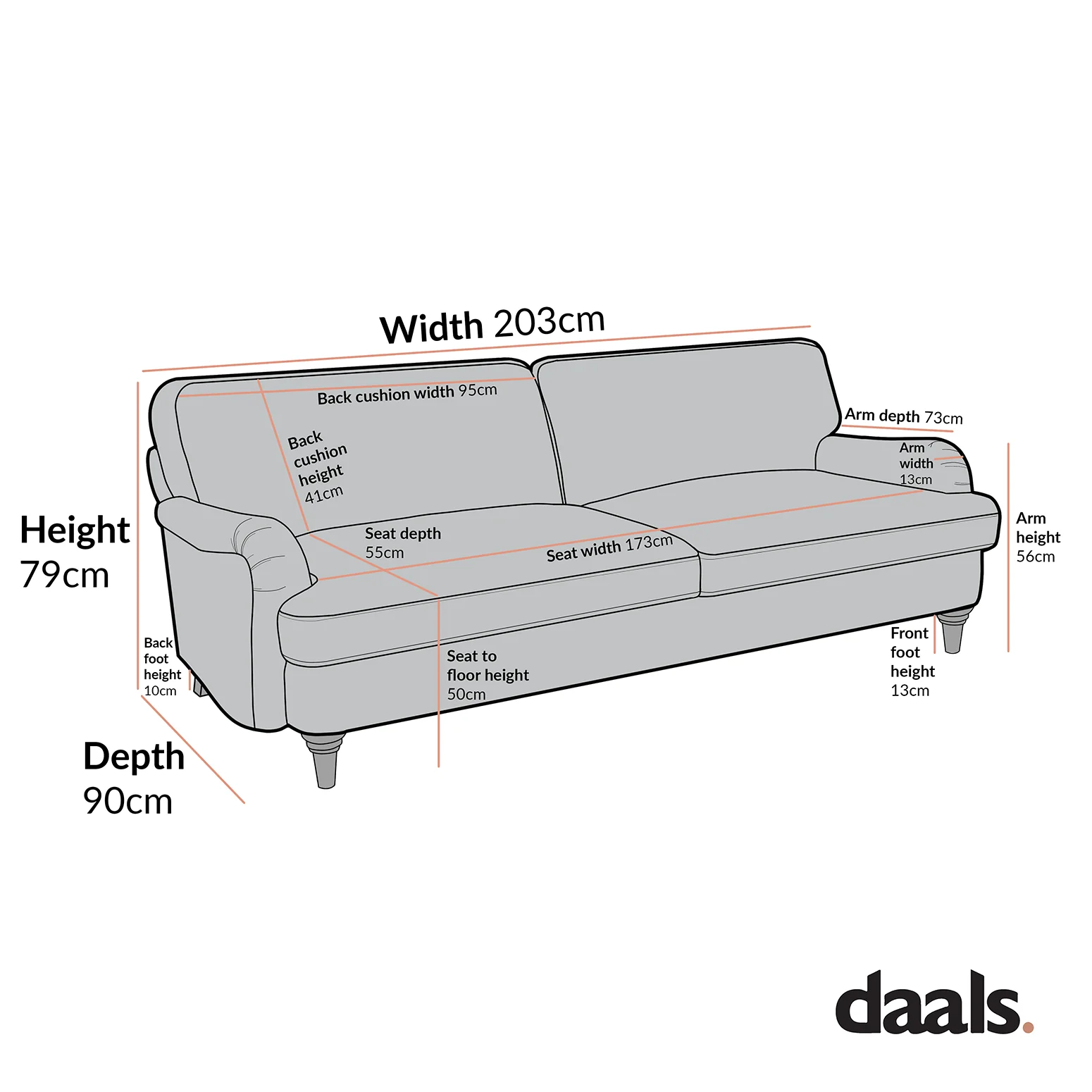 Daphnis Seaweed Velvet Sofa, 3-Seater - Image 8