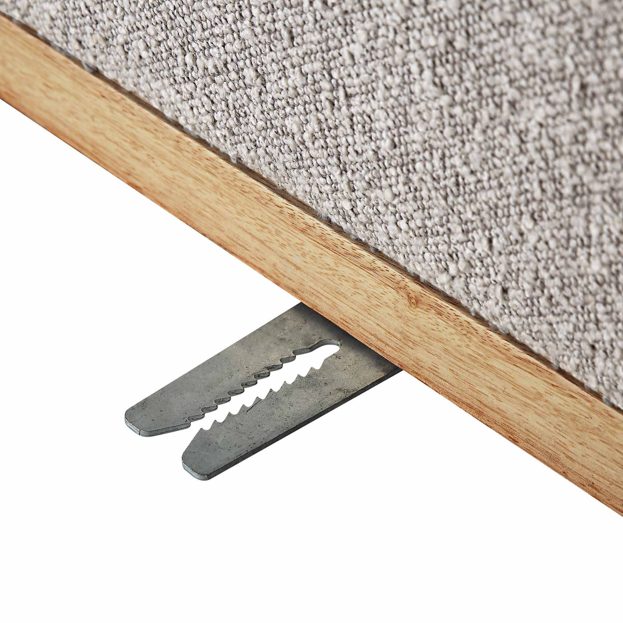 Granvia Taupe Boucle Modular Sofa, 1-Seater Armless Sofa - Image 14