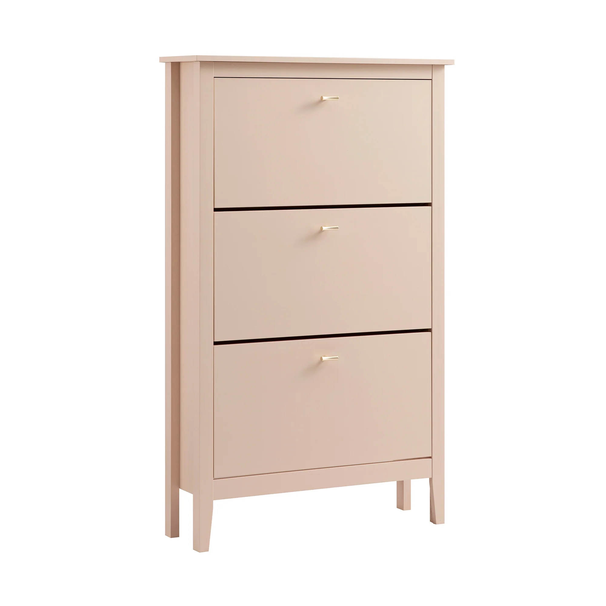 Oakham 3-Tier Shoe Cabinet, Nude Pink - Image 2
