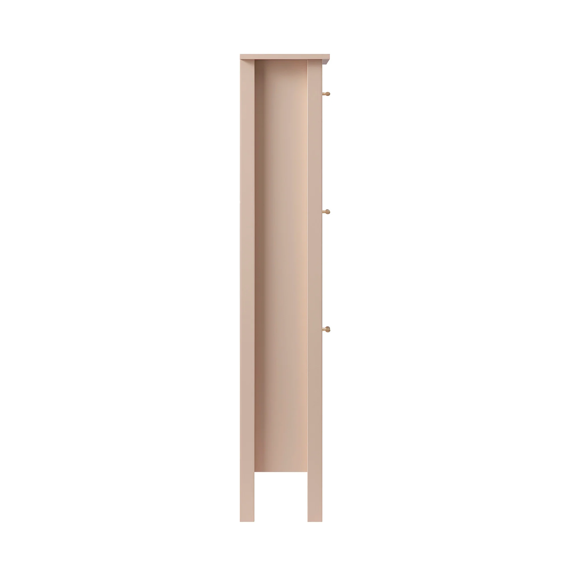 Oakham 3-Tier Shoe Cabinet, Nude Pink - Image 5