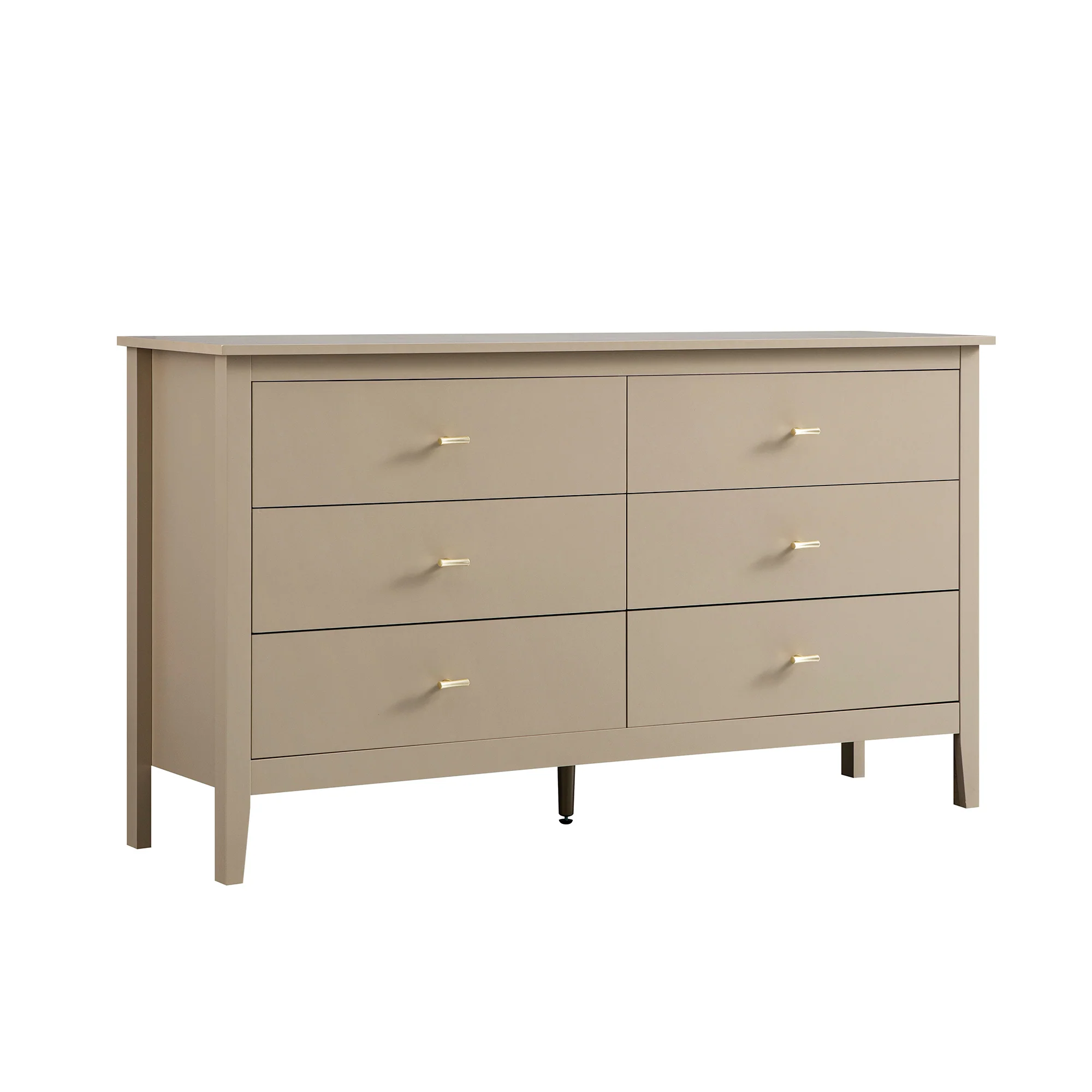 Oakham Chest of 6 Drawers, Deep Greige - Image 2