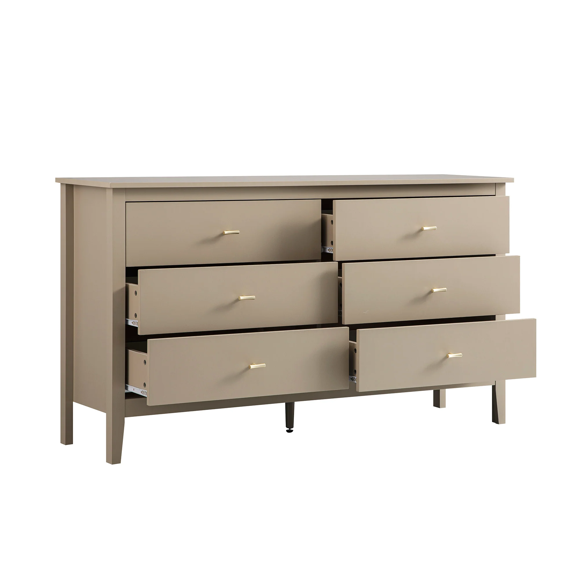 Oakham Chest of 6 Drawers, Deep Greige - Image 4
