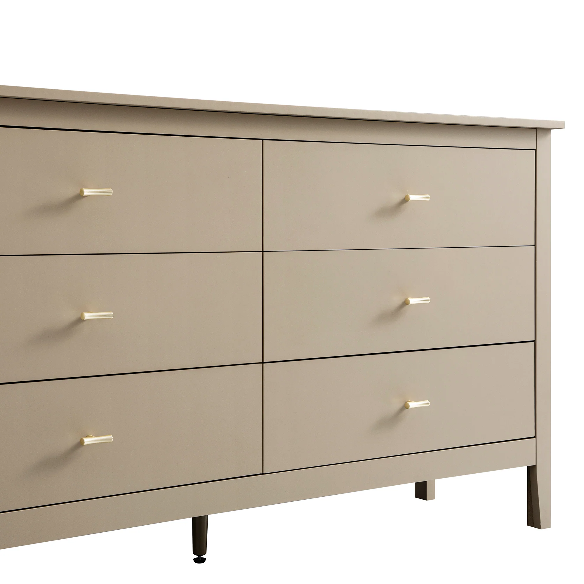 Oakham Chest of 6 Drawers, Deep Greige - Image 7