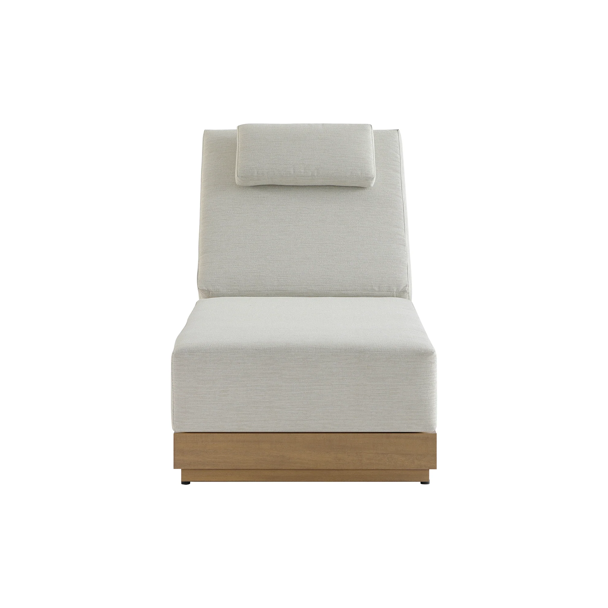 Pedra Rope and Aluminium Outdoor Sun Lounger, Natural - Image 2